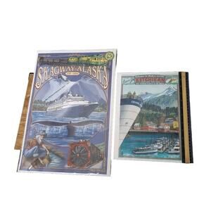 Retro Alaska Poster Prints, Home Decor, Travel Souvenir, Skagway Ketchikan Lot 2